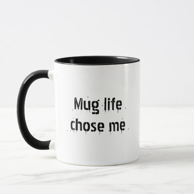 Mugg Life har valt mig - Funny Coffee Mugg för Cof (Vänster)
