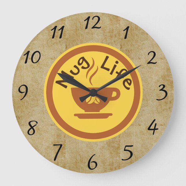 Mugg Life Wall Clock Stor Klocka (Framsida)