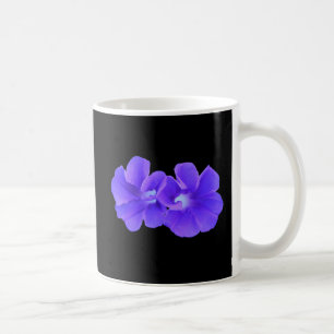 Mugg lila som flyter morgonhärligheter