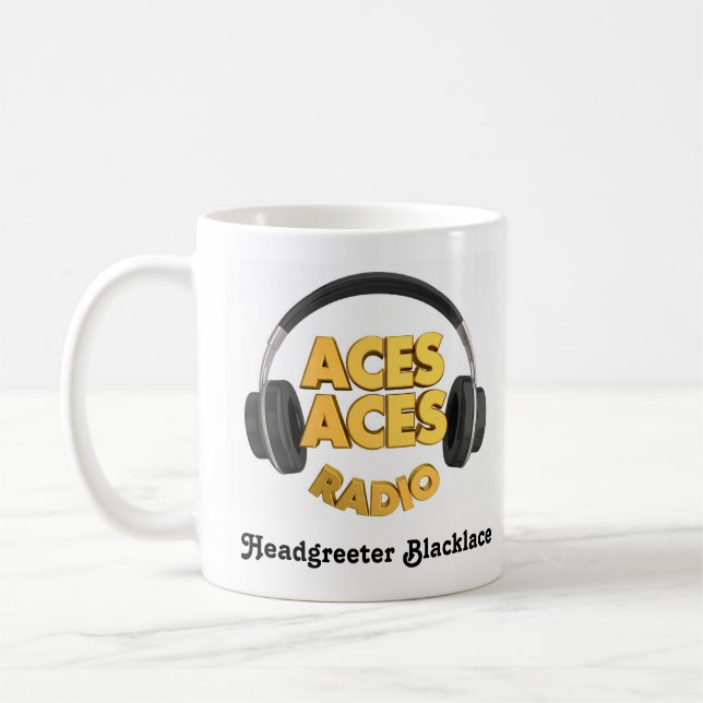 mugg logo Aces Blacklace (Vänster)
