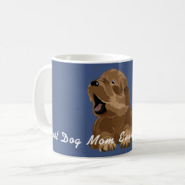 Mugg Lycklig Puppy Sweet Hårig Baby