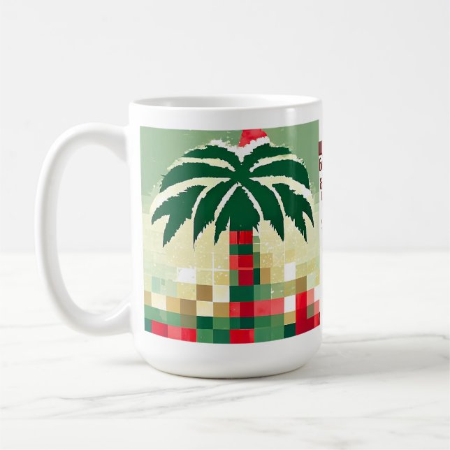 Mugg-mall med bilder och hälsning kaffemugg (Vänster)