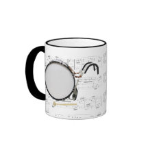 Mugg - marschbastrumma med notblad