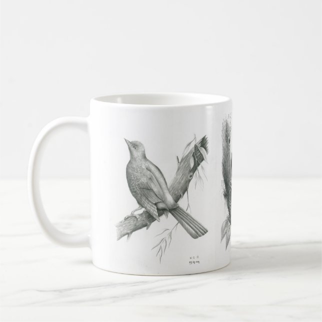 Mugg med 3 kambodjanska fåglar av Vannak Anan Prum (Vänster)