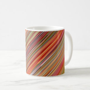 Mugg med abstrakt design: parallell färgrik