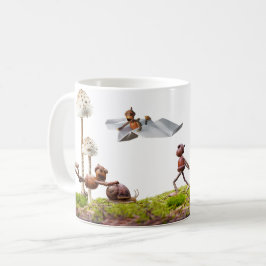 Mugg med aknelver i skogen