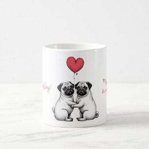 Mugg med alla hjärtans dag-design
