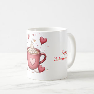 Mugg med alla hjärtans dag-design