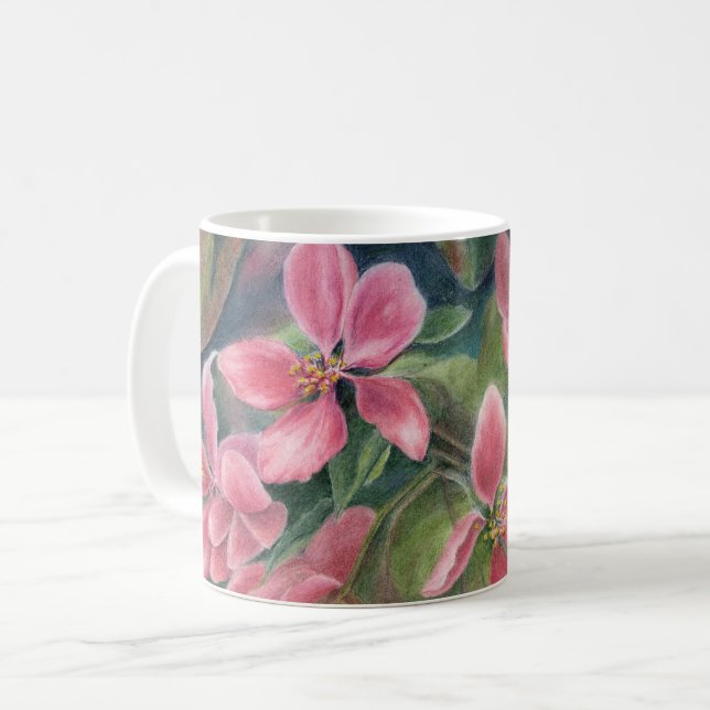 Mugg med Apple blommar (Framsida vänster)