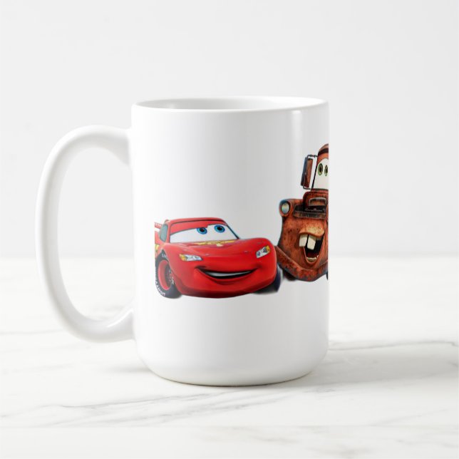 **"Mugg med bilentusiastiskt tryck: Kaffemugg (Vänster)