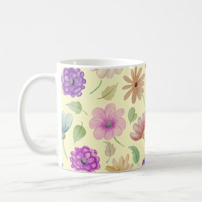 Mugg med blommor (Vänster)