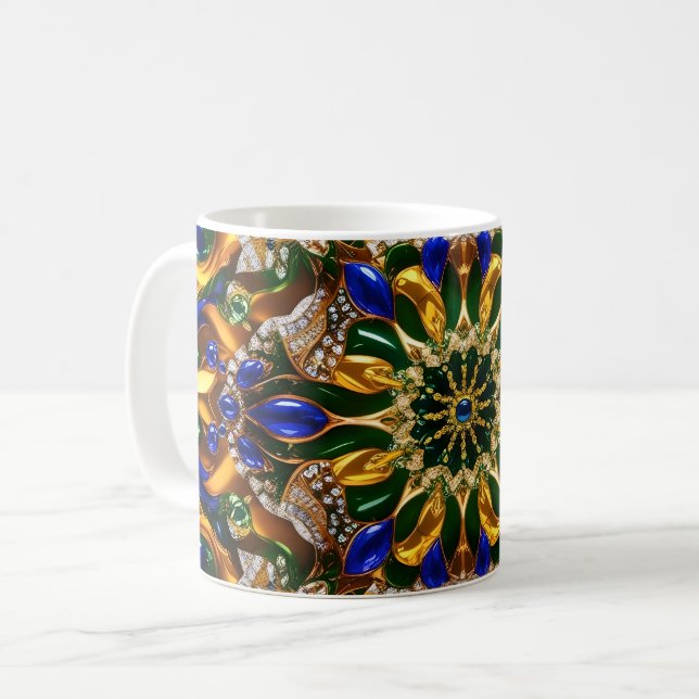 Mugg med Brasiliens Färg design (Framsida vänster)