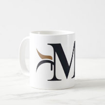 Mugg med brev "M"-logotypen