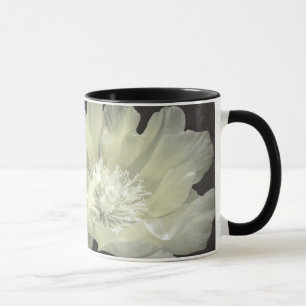 Mugg med Cactus Flowers in Cream & Black