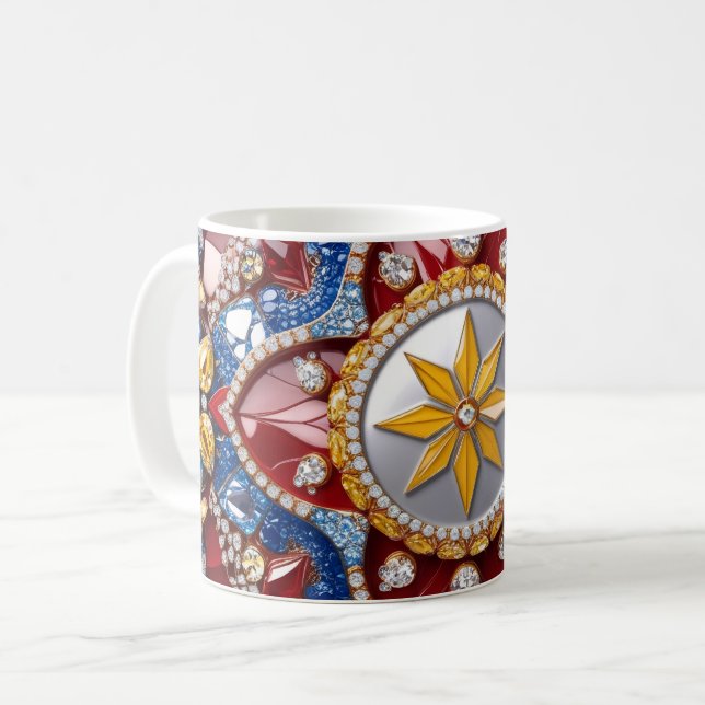 Mugg med colombiansk Färg-design (Framsida vänster)