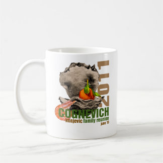 Mugg med den Cognevich "räka" logotypen