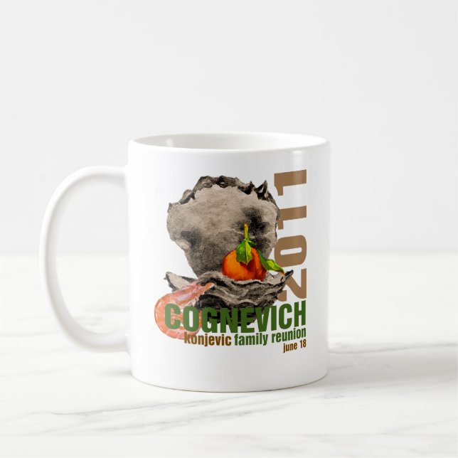 Mugg med den Cognevich "räka" logotypen (Vänster)