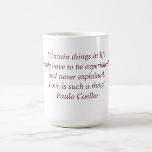 Mugg med det Paulo Coelho citationstecknet