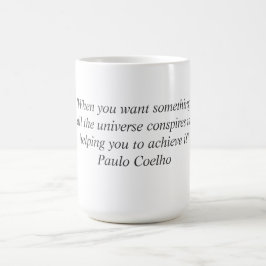 Mugg med det Paulo Coelho citationstecknet