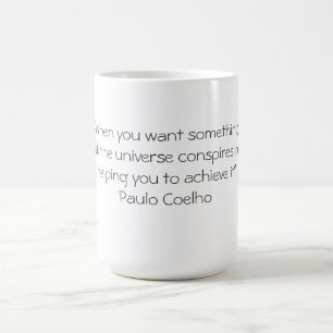Mugg med det Paulo Coelho citationstecknet