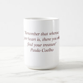 Mugg med det Paulo Coelho citationstecknet