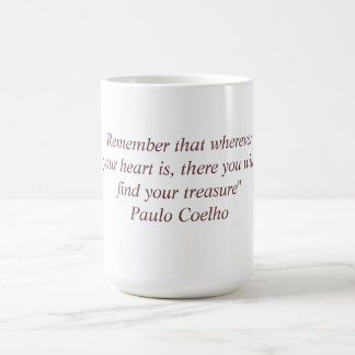 Mugg med det Paulo Coelho citationstecknet