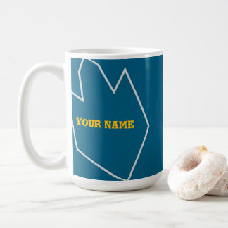 Mugg med ditt namn och färgen är akva