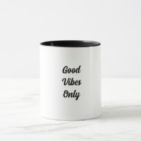 Mugg med endast titeln GoodVibes