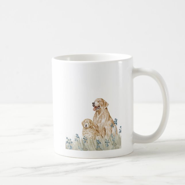 mugg med familjen Golden Retriever (Höger)