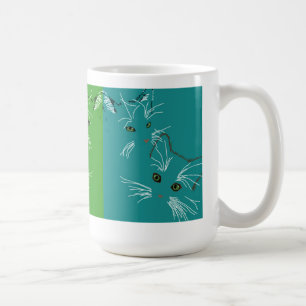 Mugg med färg och kattungar