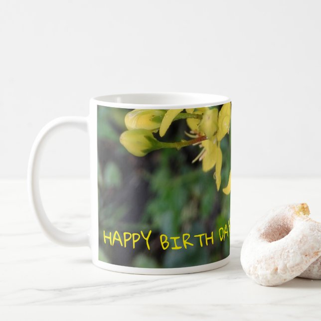 Mugg med fina blommor (Med munk)
