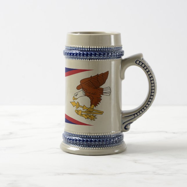 Mugg med Flagga av Amerikanska Samoa-USA (Höger)