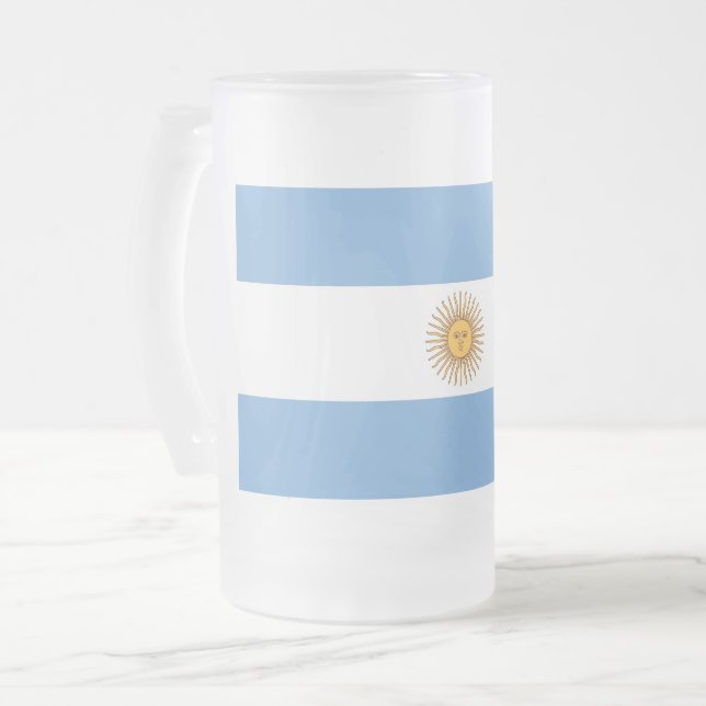 Mugg med flagga av Argentina, fryst (Framsida vänster)
