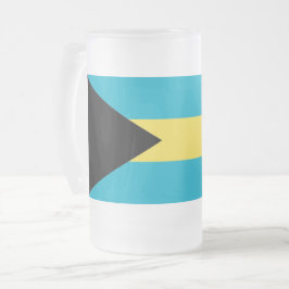 Mugg med flagga av Bahamas, frostat, glaset