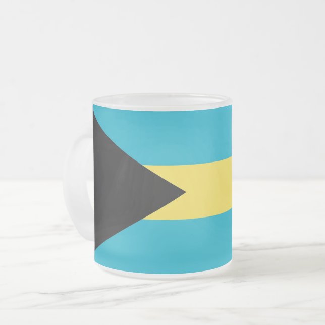 Mugg med flagga av Bahamas, fryst (Framsida vänster)