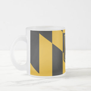 Mugg med flagga av Baltimore, frostat, litet glas