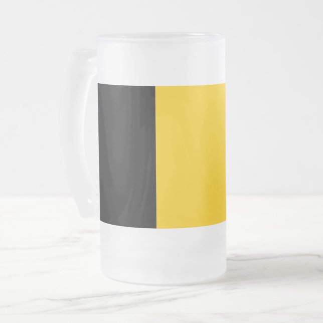 Mugg med flagga av Belgien, frostat, glaset (Framsida vänster)