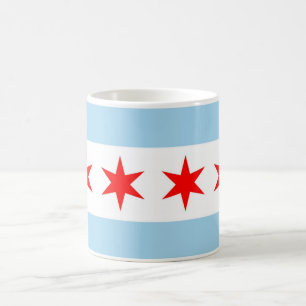 Mugg med Flagga av Chicago - USA