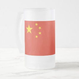 Mugg med flagga av China, fryst