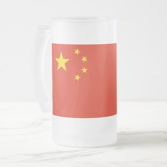 Mugg med flagga av China, fryst (Framsida vänster)