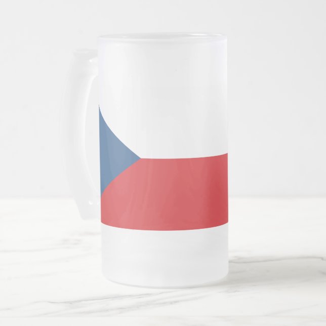 Mugg med flagga av Czechia, fryst (Framsida vänster)