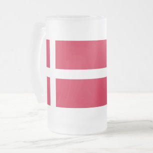 Mugg med flagga av Danmark, fryst