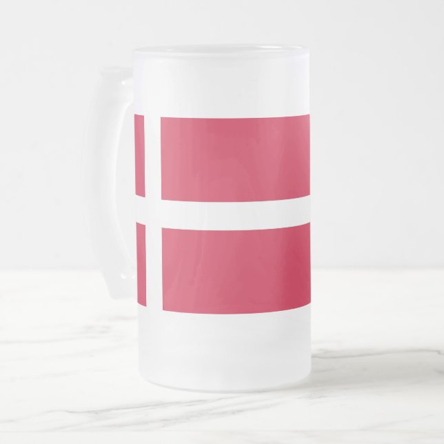 Mugg med flagga av Danmark, fryst (Framsida vänster)