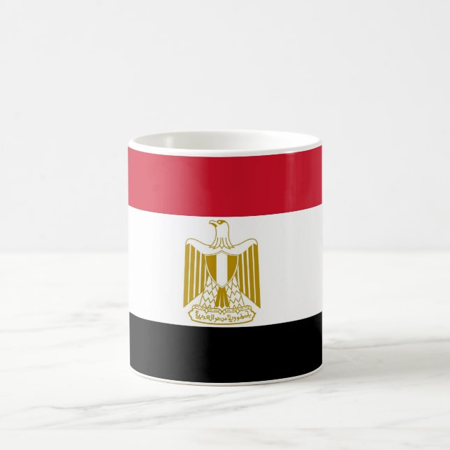 Mugg med Flagga av Egypten (Center)
