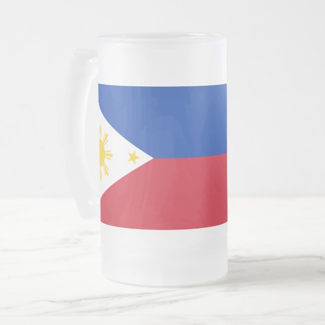 Mugg med flagga av Filippinerna, fryst (Framsida vänster)