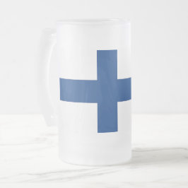 Mugg med flagga av Finland, fryst