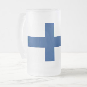 Mugg med flagga av Finland, fryst