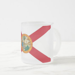 Mugg med flagga av Florida, fryst