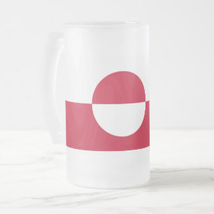 Mugg med flagga av Grönland, fryst
