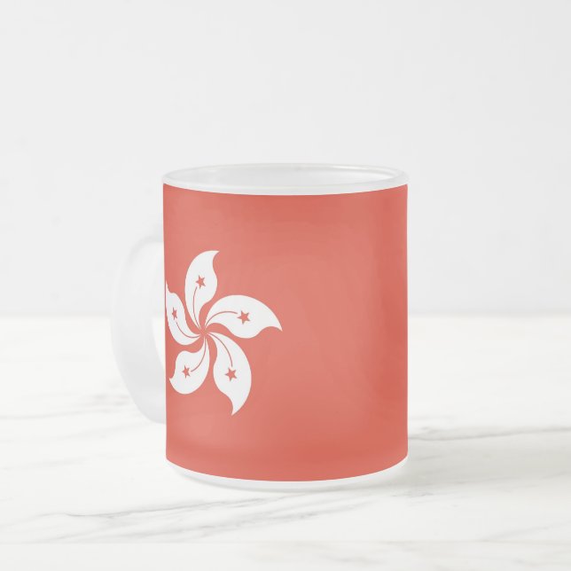 Mugg med flagga av Hongkong, fryst (Framsida vänster)